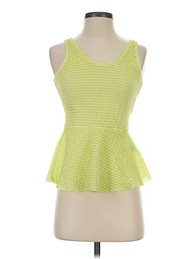 Pre-owned Jessica Simpson Sleeveless Top Green Halter Neckline Tops