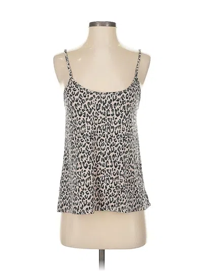 Pre-owned Jessica Simpson Sleeveless Top Tan Sweetheart Neckline Tops In Brown