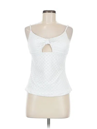 Jessica Simpson Sleeveless Top White Sweetheart Neckline Tops