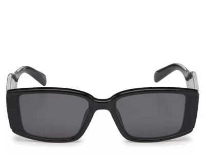 Jessica Simpson Slimmy Rectangle Sunglasses In Black