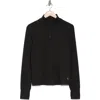 Jessica Simpson Soft Jersey Quarter Zip Pullover In Meteorite