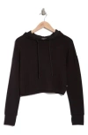 Jessica Simpson Soft Luxe Crop Hoodie In Meteorite