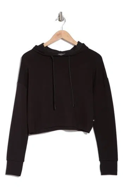 Jessica Simpson Soft Luxe Crop Hoodie In Meteorite