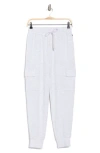 Jessica Simpson Softsculpt Cargo Joggers In White