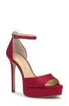 Jessica Simpson Sohilea Ankle Strap Platform Sandal In Red