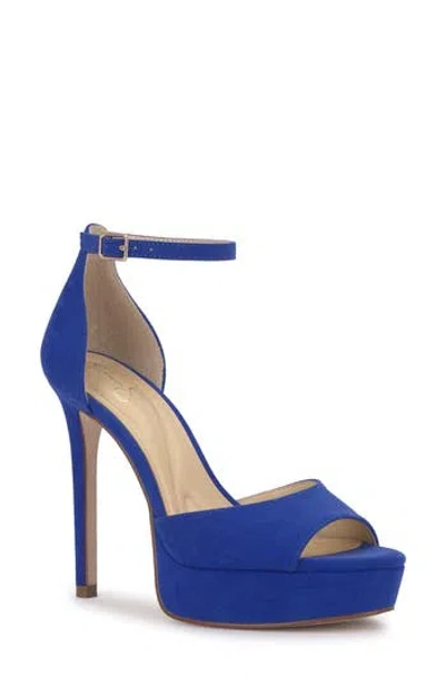 Jessica Simpson Sohilea Ankle Strap Platform Sandal In Blue 04