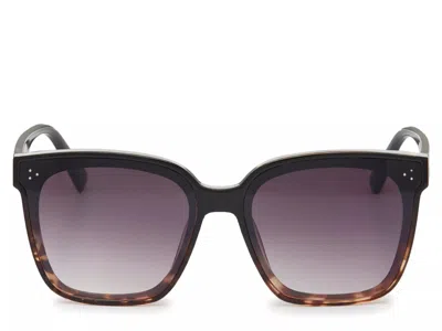 Jessica Simpson Square Sunglasses In Black