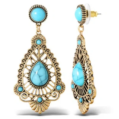 Jessica Simpson Stone Filigree Earrings