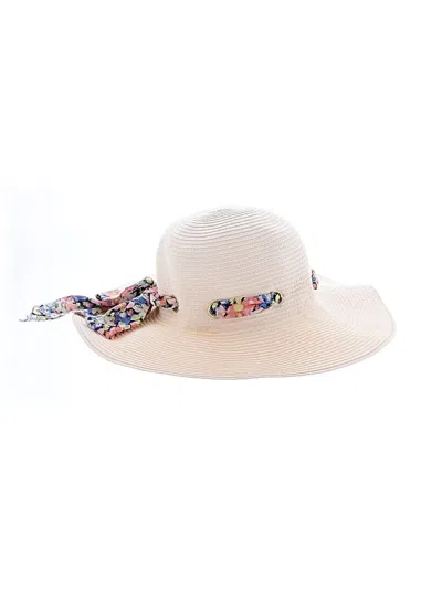 Pre-owned Jessica Simpson Sun Hat In Ivory