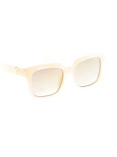 Pre-owned Jessica Simpson Sunglasses In Ivory