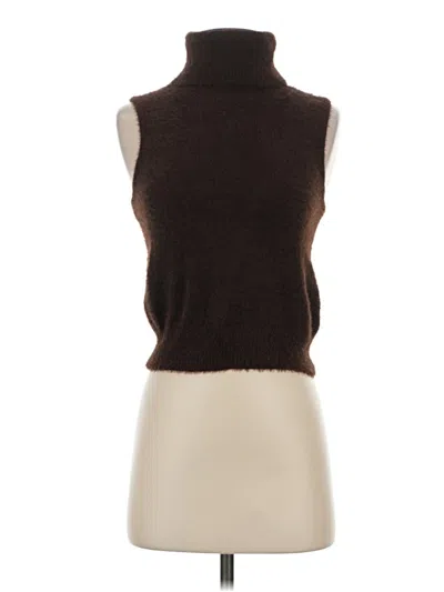 Pre-owned Jessica Simpson Sweater Vest In Brown