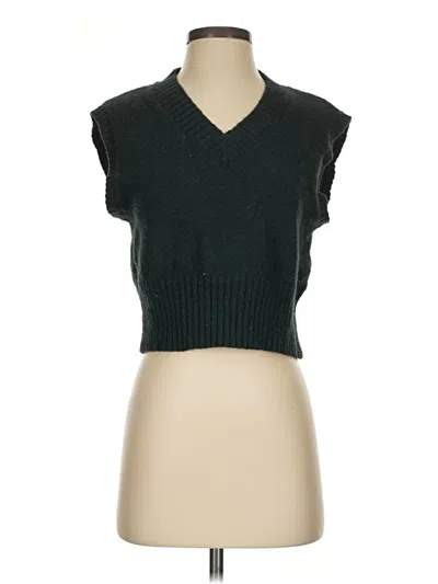 Pre-owned Jessica Simpson Sweater Vest In Green