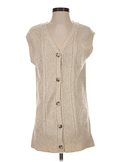 Pre-owned Jessica Simpson Sweater Vest In Ivory