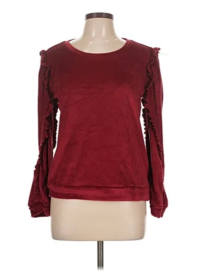 Pre-owned Jessica Simpson Sweatshirt In Burgundy
