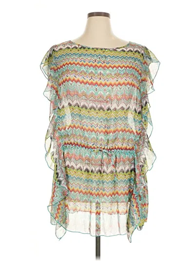 Pre-owned Jessica Simpson Swimsuit Cover Up In Green