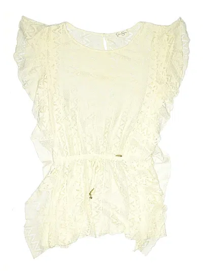 Pre-owned Jessica Simpson Swimsuit Cover Up In Ivory
