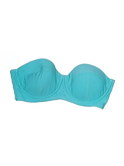 Pre-owned Jessica Simpson Swimsuit Top Teal Swimwear