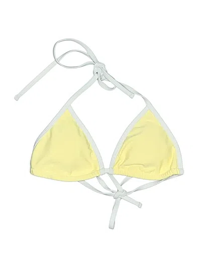 Pre-owned Jessica Simpson Swimsuit Top Yellow Swimwear