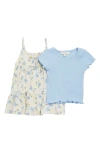 Jessica Simpson Babies'  Tank Dress & Short Sleeve Tee Set In Blue