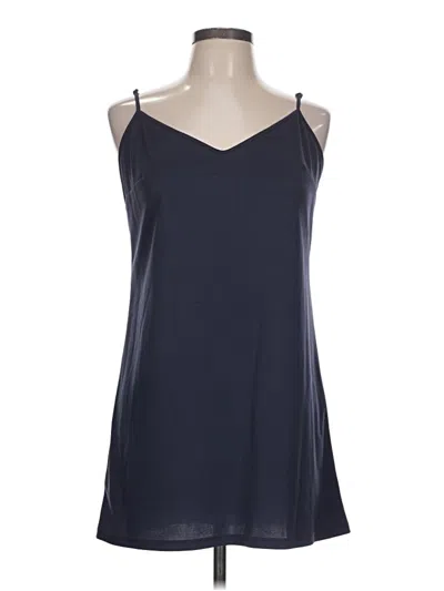 Pre-owned Jessica Simpson Tank Top Blue Strapless Neckline Tops