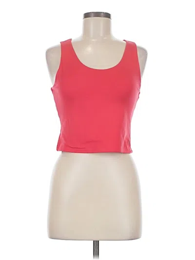 Pre-owned Jessica Simpson Tank Top Red Strapless Neckline Tops