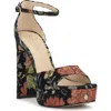 Jessica Simpson Telxia 2 Ankle Strap Platform Sandal In Multi
