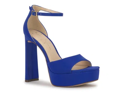 Jessica Simpson Telxia 2 Ankle Strap Platform Sandal In Multi
