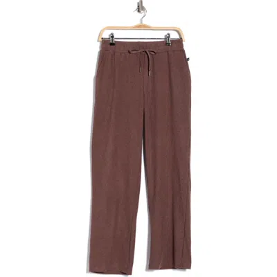 Jessica Simpson Tie Waist Straight Leg Pants In Brown