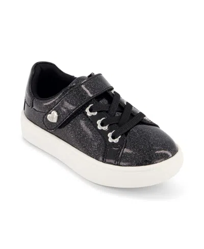 Jessica Simpson Kids' Toddler Girls Gina Bijou Court Sneaker In Black