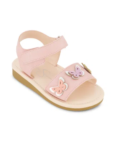 Jessica Simpson Kids' Toddler Girls Janey Butterfly Summer Sandals In Blush