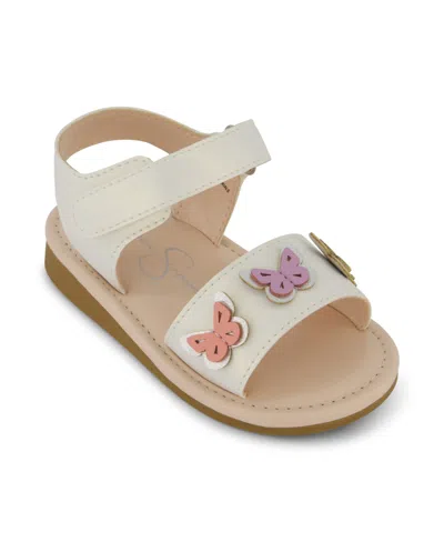 Jessica Simpson Kids' Toddler Girls Janey Butterfly Summer Sandals In White