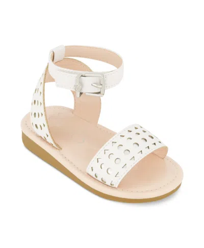 Jessica Simpson Kids' Toddler Girls Janey Perf Leather Sandals In White