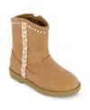 Jessica Simpson Toddler Girls Layla Stripe Boot In Cognac