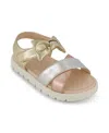 JESSICA SIMPSON TODDLER GIRLS TIA CROSS PUFFY BOW CASUAL SANDALS