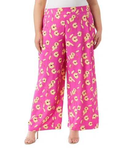 Jessica Simpson Trendy Plus Size Winnie Wide-leg Pants In Rose Viole