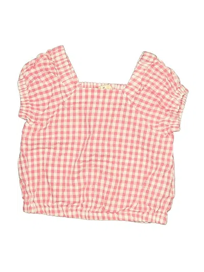 Pre-owned Jessica Simpson Kids' Tube Top Pink Square Neckline Tops