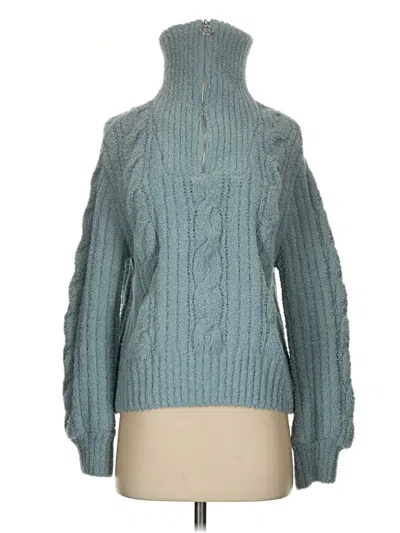 Pre-owned Jessica Simpson Turtleneck Sweater In Blue