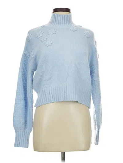 Pre-owned Jessica Simpson Turtleneck Sweater In Blue