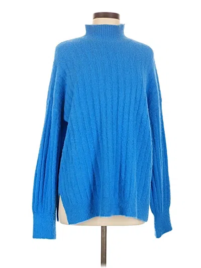 Pre-owned Jessica Simpson Turtleneck Sweater In Blue