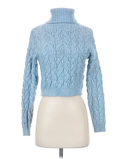 Pre-owned Jessica Simpson Turtleneck Sweater In Blue