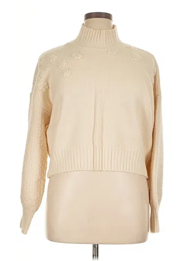 Pre-owned Jessica Simpson Turtleneck Sweater In Brown