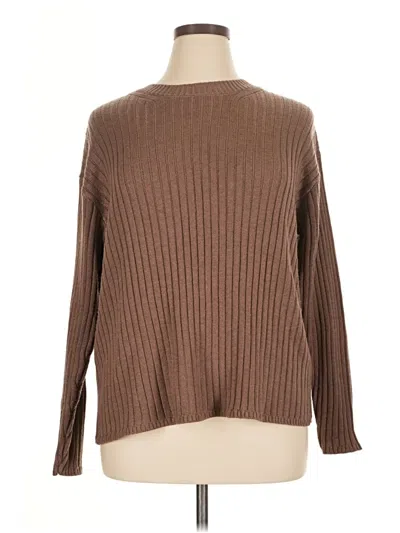 Pre-owned Jessica Simpson Turtleneck Sweater In Brown