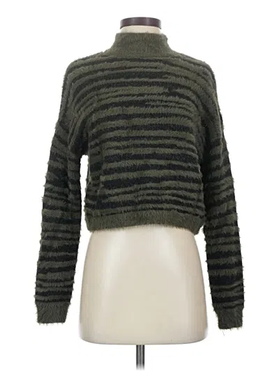 Pre-owned Jessica Simpson Turtleneck Sweater In Green