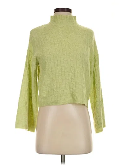 Pre-owned Jessica Simpson Turtleneck Sweater In Green