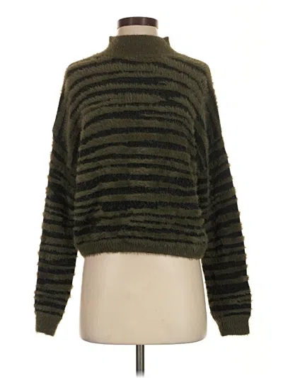 Pre-owned Jessica Simpson Turtleneck Sweater In Green