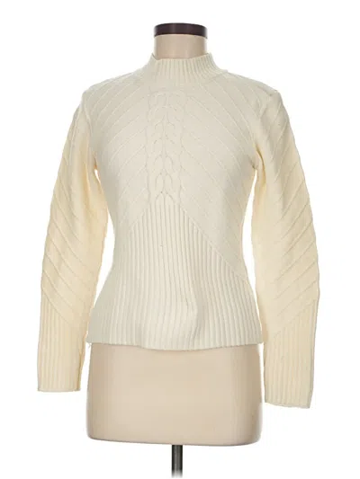Pre-owned Jessica Simpson Turtleneck Sweater In Ivory