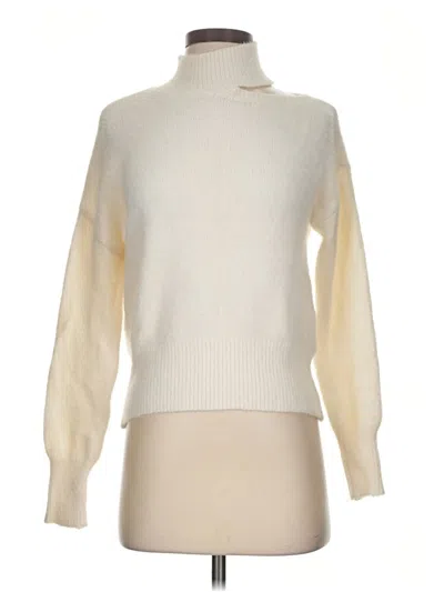 Pre-owned Jessica Simpson Turtleneck Sweater In Ivory