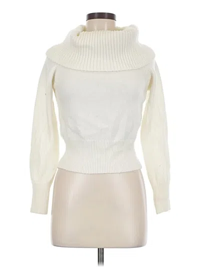 Pre-owned Jessica Simpson Turtleneck Sweater In Ivory