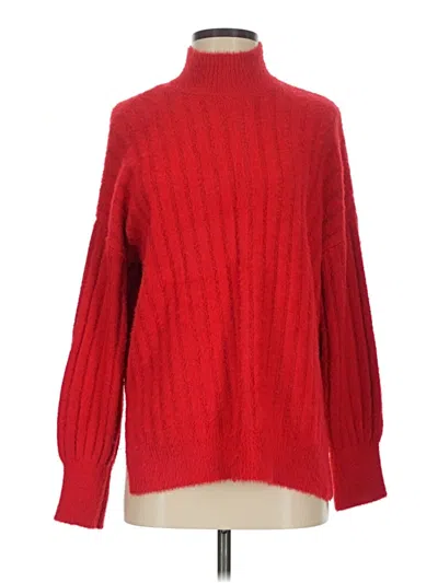 Pre-owned Jessica Simpson Turtleneck Sweater In Red