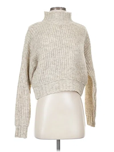 Pre-owned Jessica Simpson Turtleneck Sweater In Silver